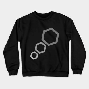 Grey Hexagon Crewneck Sweatshirt